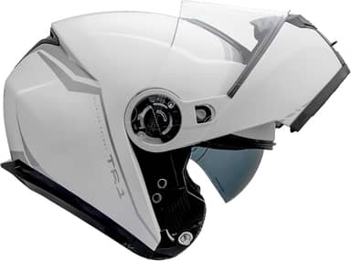 Capacete Articulado Robocop Peels Tr1 Nkd Branco Escamoteave