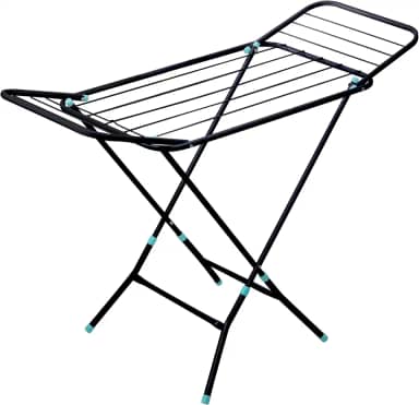 Varal de Chão Slim Preto com Abas