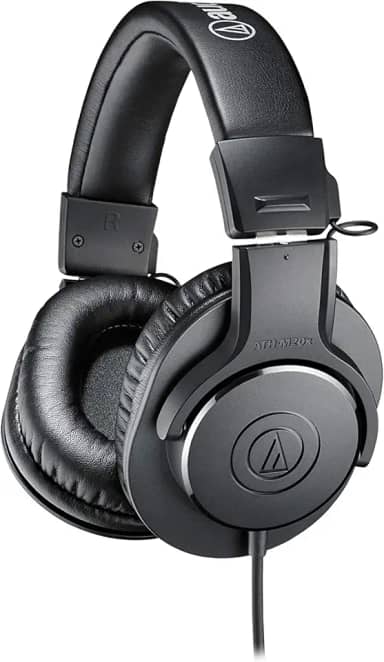 Fone de Ouvido Audio Technica ATH-M20x, Preto, Grande