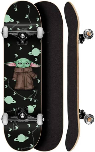 Skate Montado Profissional Cisco Feminino Yoda 8' - Abec 7
