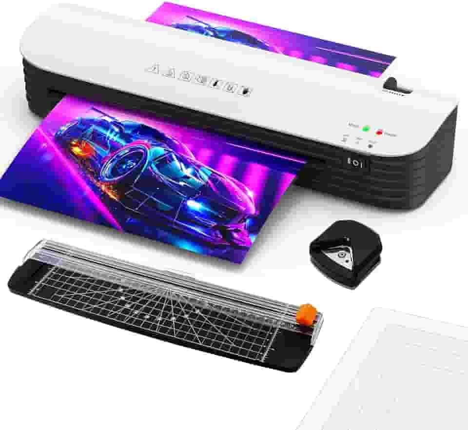 Plastificadora e Laminadora A3 127V, para Professores, Casa e Escritório, Emplastificadora Compacta com Laminação Quente e Fria para Trabalhos Escolares, Fotos e Documentos