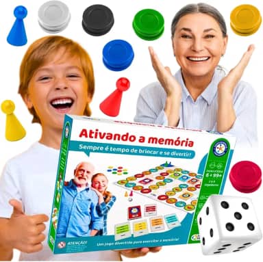 Brinquedo Tabuleiro Ativando a Memoria Jogo Educacional terapeûtico para idosos e crianças pedagógico infantil brinquedo educativo recreativo para escola menino menina 7 anos