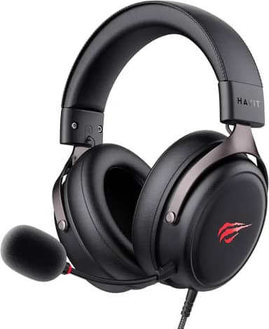 Havit Headphone Fone de Ouvido H2015Y, Gamer, com Microfone, Falante 53mm, Plug 3, 5mm,Preto
