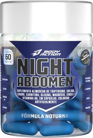 Night Abdomen, Bodyaction, 60 Cápsulas