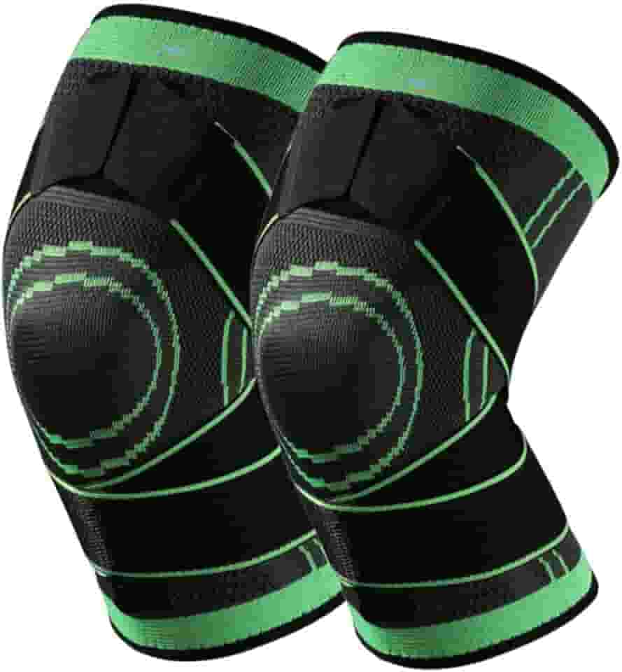 Kit de Joelheira Estabilizadora Patelar Ortopédica Para Ligamentos Rompidos Com Bandagem Ajustável Alta Compressão com Suporte Das Articulações (Tamanho único)