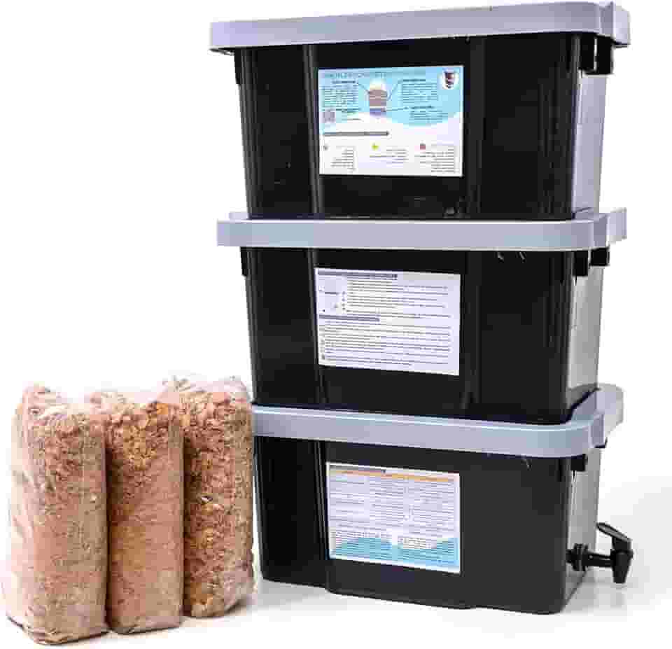 Composteira Doméstica Minhocário 45 L Nature - Produza seu proprio adubo organico