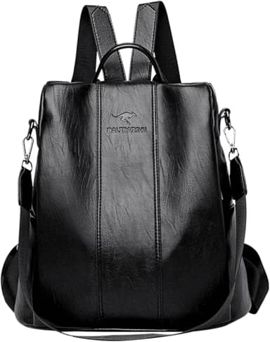 Mochila Feminina Moda Mochila de Grande Capacidade Viagem Mochila Mulheres de Couro PU Macio Multifuncional Anti-roubo Bolsa de Ombro