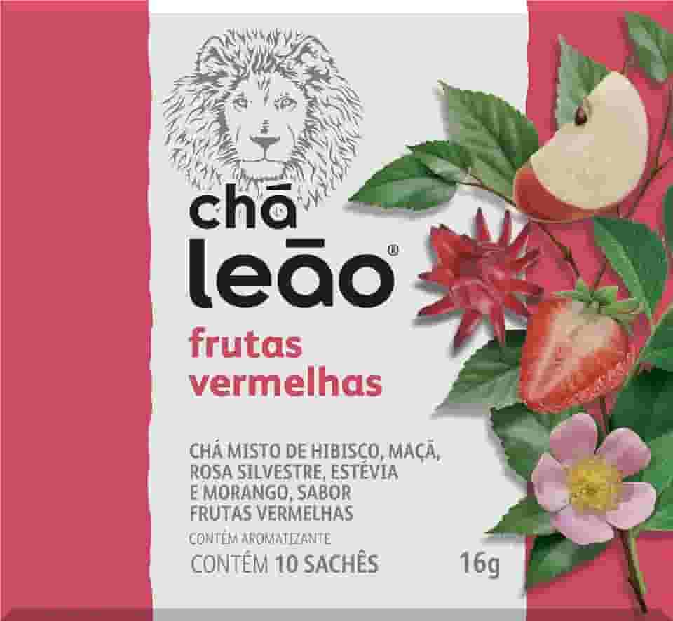 Leão Chá De Frutas Vermelhas Fuze Com 10 Saquinhos
