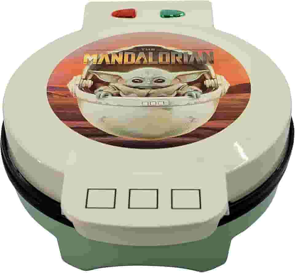 Uncanny Brands Máquina de waffle Star Wars The Mandalorian The Child - Baby Yoda Waffles