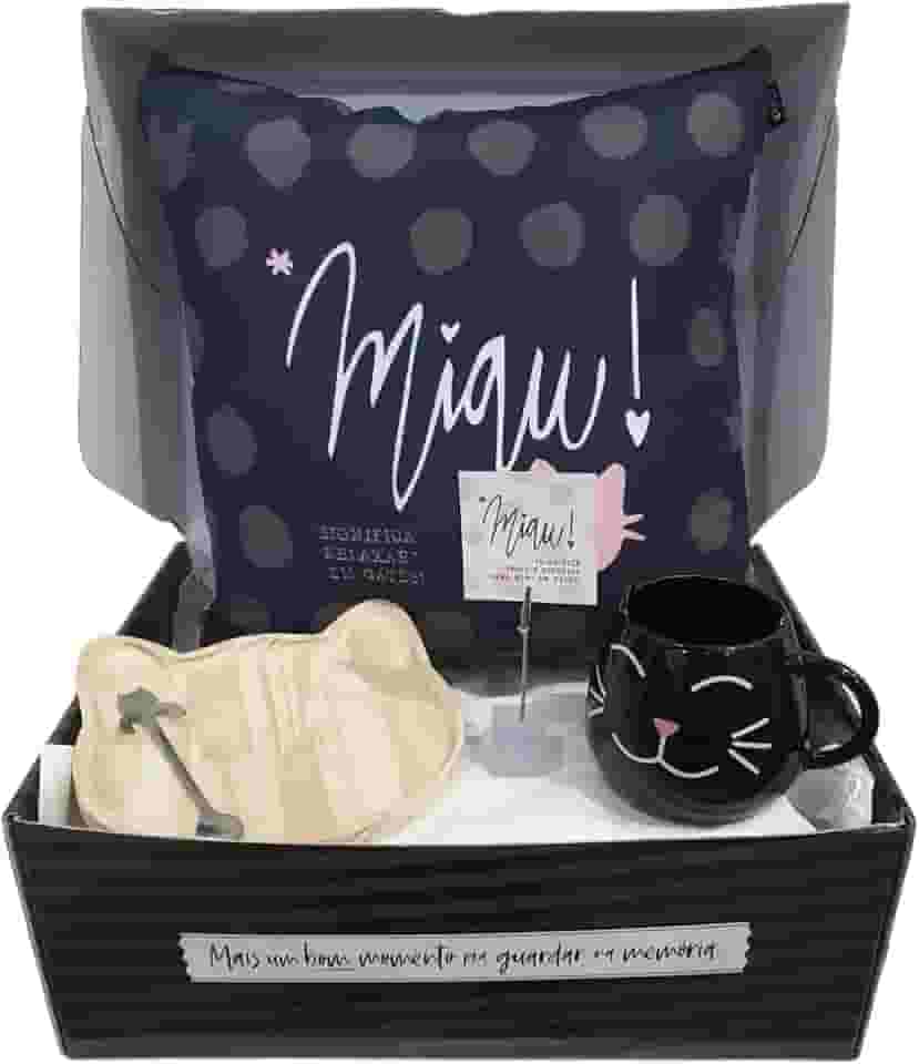 Kit Presente Amiga Do Coração Melhor Amiga Mãe De Gato Pet