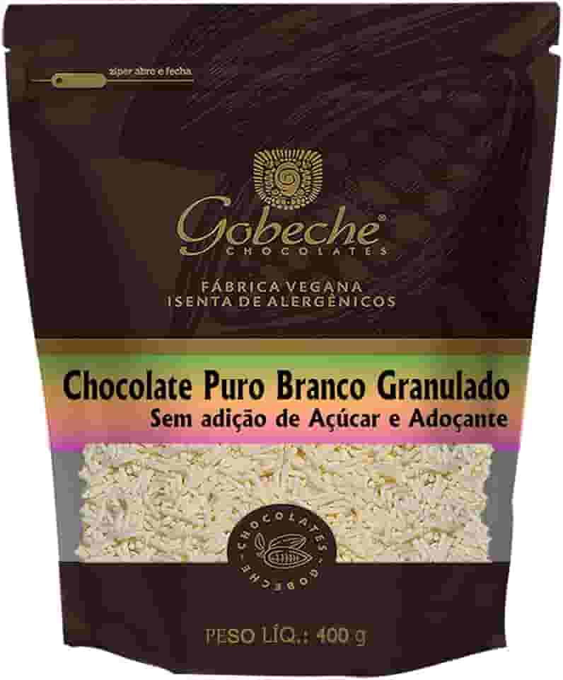 Chocolate Puro Branco Granulado Sem adição de Açúcar e Adoçantes - 400g