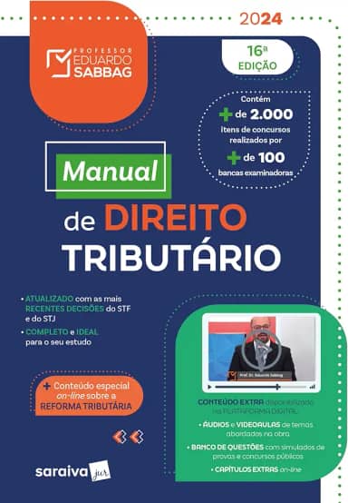Manual de Direito Tributário - 16ª Edição 2024