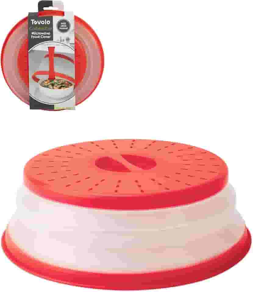 Tovolo Capa para micro-ondas, média, vermelho maçã doce