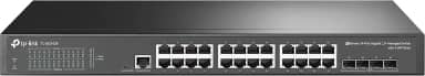 TP-Link SWITCH GERENCIÁVEL L2+ C/ 24 PORTAS GIGABIT E 4 SLOTS SFP JETSTREAM TL-SG3428 SMB, Preto