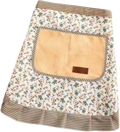 Aventais femininos de jardim, avental fofo, meio avental floral com bolsos, presente de Natal para mãe, esposa e namorada
