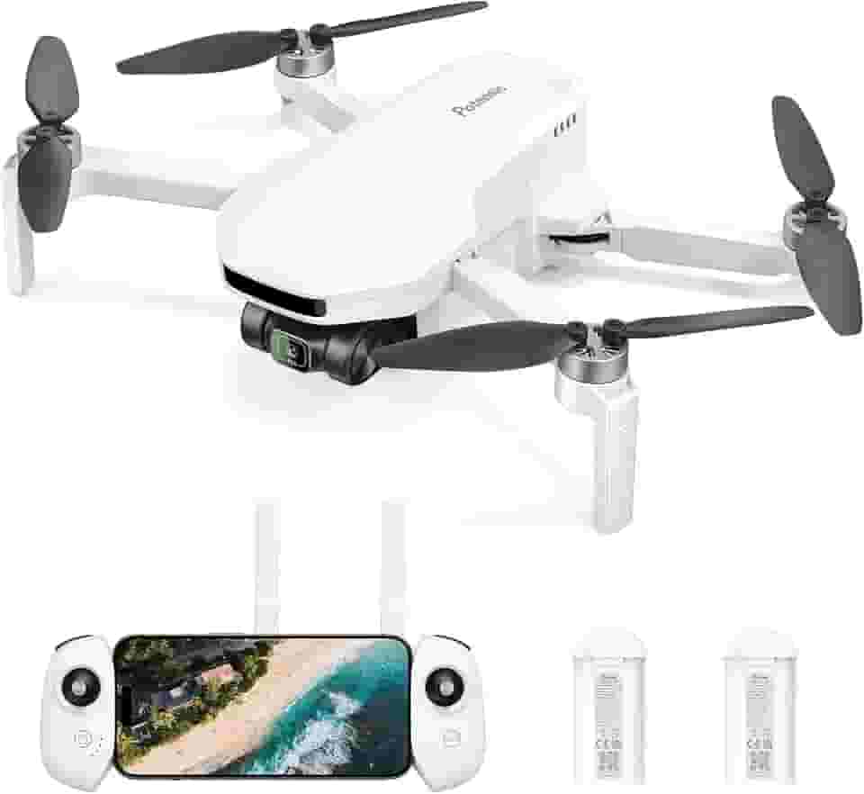 Potensic Drone ATOM LT GPS abaixo de 249 g, 2 baterias de 80 minutos, câmera EIS 2,5K, transmissão FPV de 4 km, motor sem escova, retorno automático, SurgeFly, drone dobrável de nível básico para