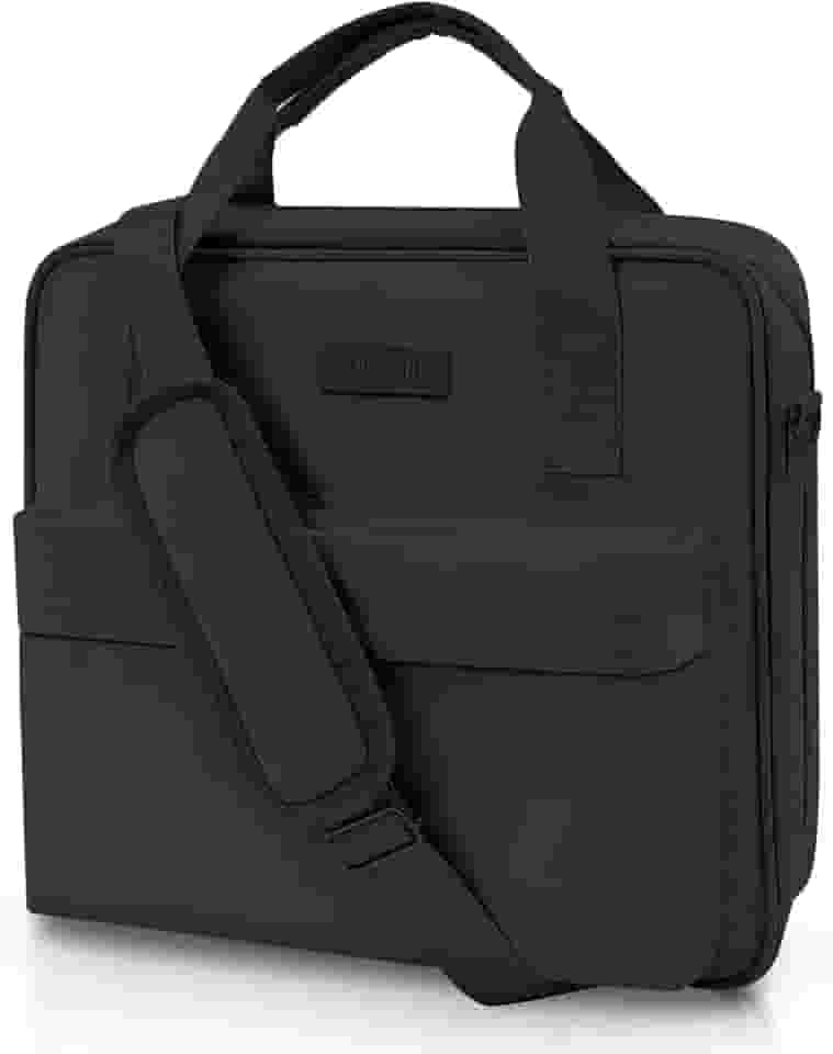 Fichário de zíper com 3 anéis com alça de ombro e alça, fichário preto de 5 cm com zíper, bolsos extras comporta 500 folhas, guarda caçador à prova d'água para ensino médio e organizador de