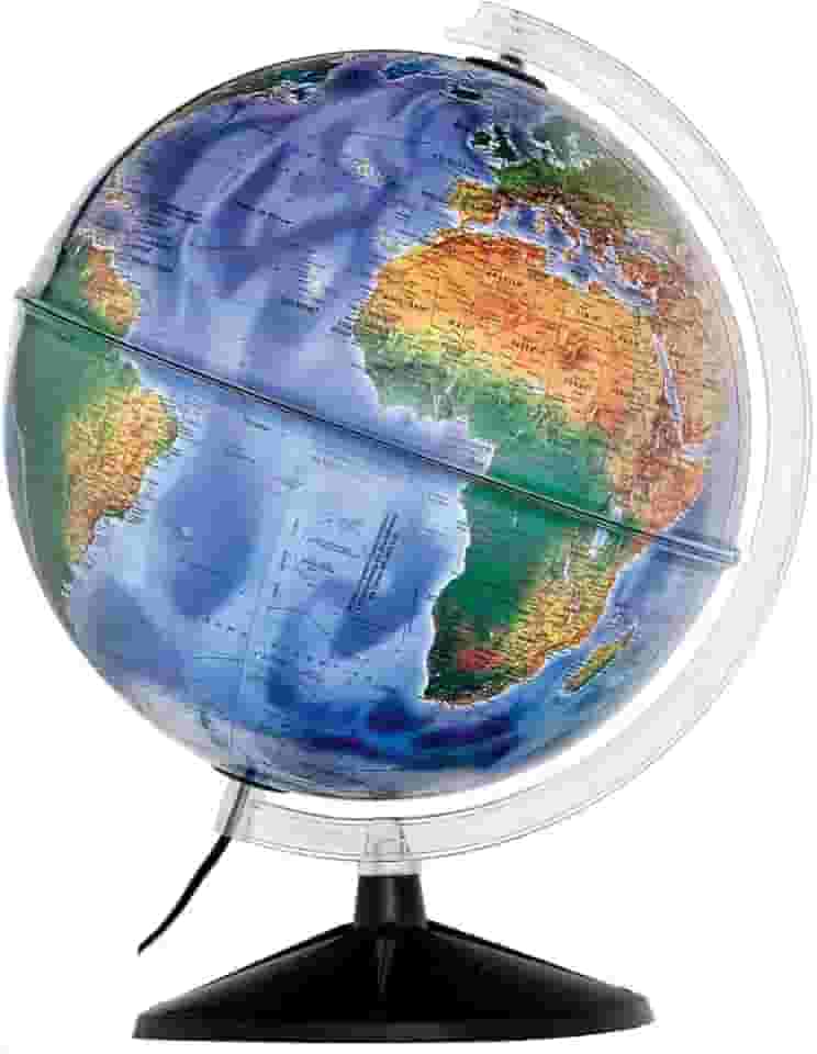 Globo Terrestre Iluminado Político/Fisico Mondo 2 Em 1