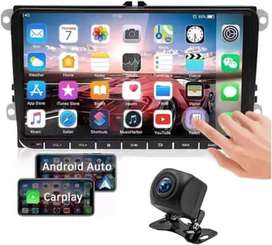 Multimídia para Carro 9.1 Polegadas, Android 11, 2+ 32GB, Carplay e Android Auto som automotivo, Mirror Link, GPS, Controle de Volante, Câmera de Ré, Bluetooth, RAC etc