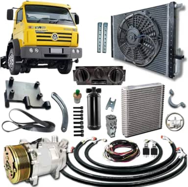 Kit de Ar Condicionado para Caminhão Worker, com Painel de Comando