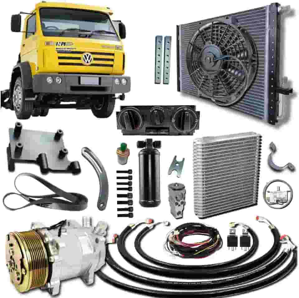 Kit de Ar Condicionado para Caminhão Worker, com Painel de Comando