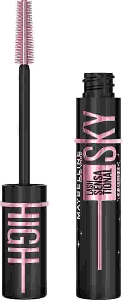 Maybelline NY Lash Sensational Sky High Cosmic Black, Máscara de Cílios Lavável com Extrato de Bambu e Escova Flexível para Alongamento Sem Limites, Pigmento Preto Intenso, Edição Especial, 7,2ml