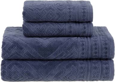 Buddemeyer Jogo de Toalhas Concórdia Gigante Azul 4 Peças