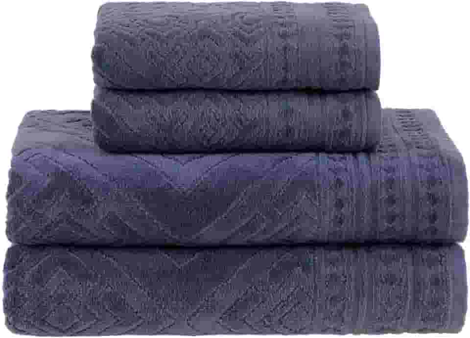 Buddemeyer Jogo de Toalhas Concórdia Gigante Azul 4 Peças