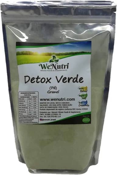 Detox Verde Solúvel em pó 1kg Wenutri