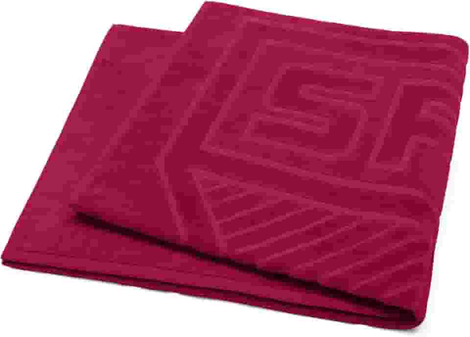 Toalha Felpuda Jacquard São Paulo 70x140 cor vermelha 1 peça