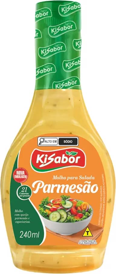 Molho para Salada, Sabor Parmesão, Kisabor, 240 Gramas