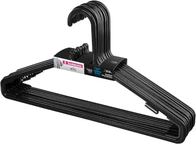 Sanremo - Cabide Plástico Adulto para Roupas Leves, Embalagem com 10 Unidades, Linha Easy