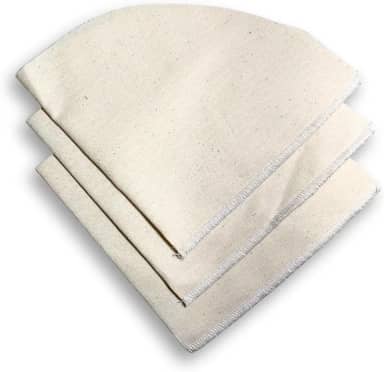 Kit 3 Filtros De Pano V60, Coador De Café Em Algodão