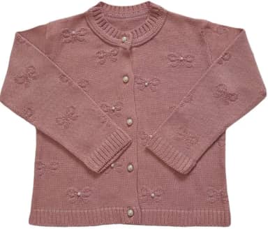 Casaco Casaquinho Cardigan de Tricô Tricot Frio para Bebê Menino e Menina Infantil Luxo