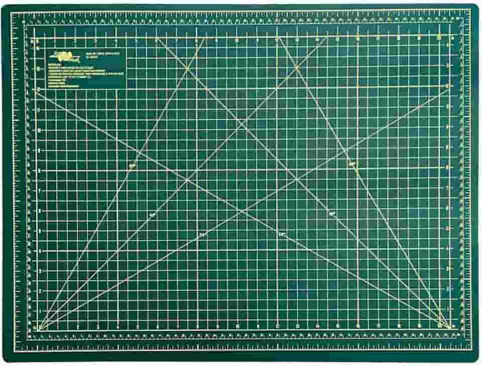 Base Para Corte De Mesa A2 Dupla Face Patchwork Artesanato (Verde)