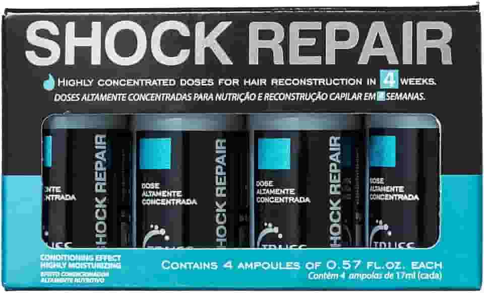 Truss Tratamento Shock Repair | Ampola Capilar Reconstrutora e Hidratante | 4x17ml