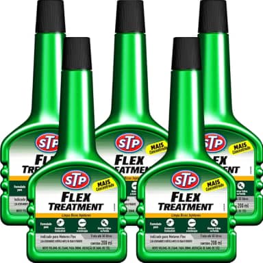 Kit 5 Aditivo Stp Flex Treatment - Super Concentrado Combustível Alcool E Gasolina