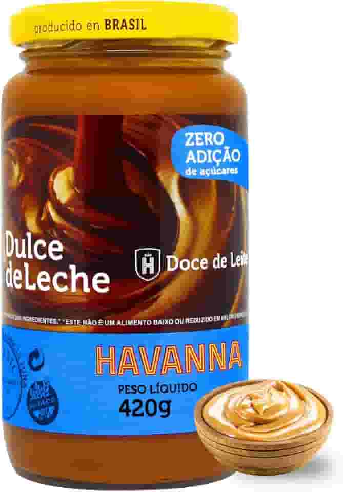Pote Doce De Leite Havanna Zero Adição de Açúcares Dulce De Leche Vidro 420g