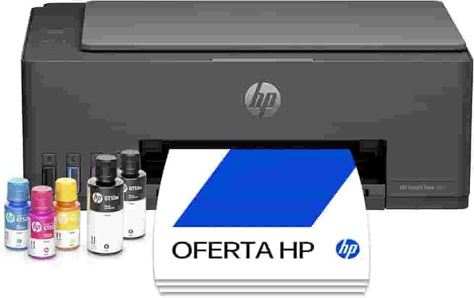 Impressora Multifuncional HP Smart Tank 581 Tanque de Tinta Colorida Wi-Fi, USB - Alta Economia -Copiadora e Scanner (4A8D5A)