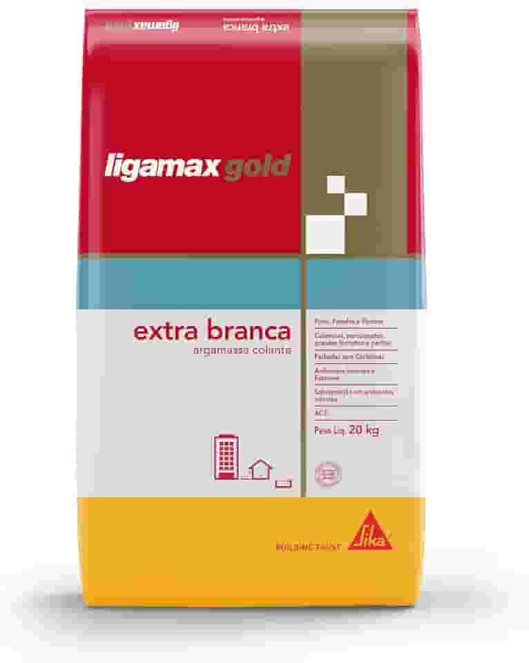 Sika - Argamassa Colante - Ligamax Gold Extra Branca - Fácil de usar - 20 kg