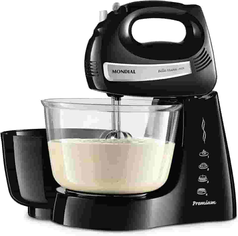 Batedeira Bella Massa, Mondial, Preto/Inox, 500W, 220V - B-23 NP