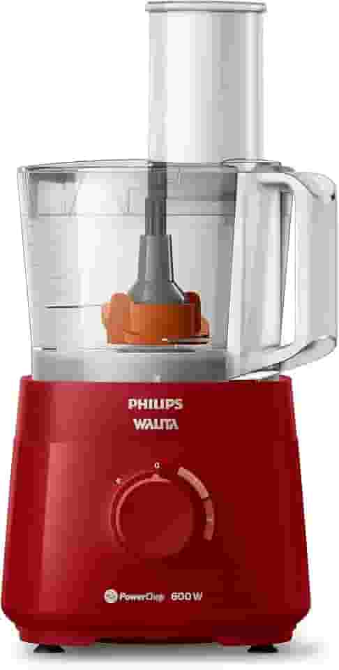 Multiprocessador PowerChop 600 Plus, Philips Walita, 4 em 1, Vermelho 600W, 110v - RI7300/43