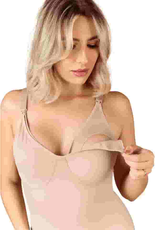 Body Modelador de Amamentação Pós-Parto Cirúrgico Sem Bojo