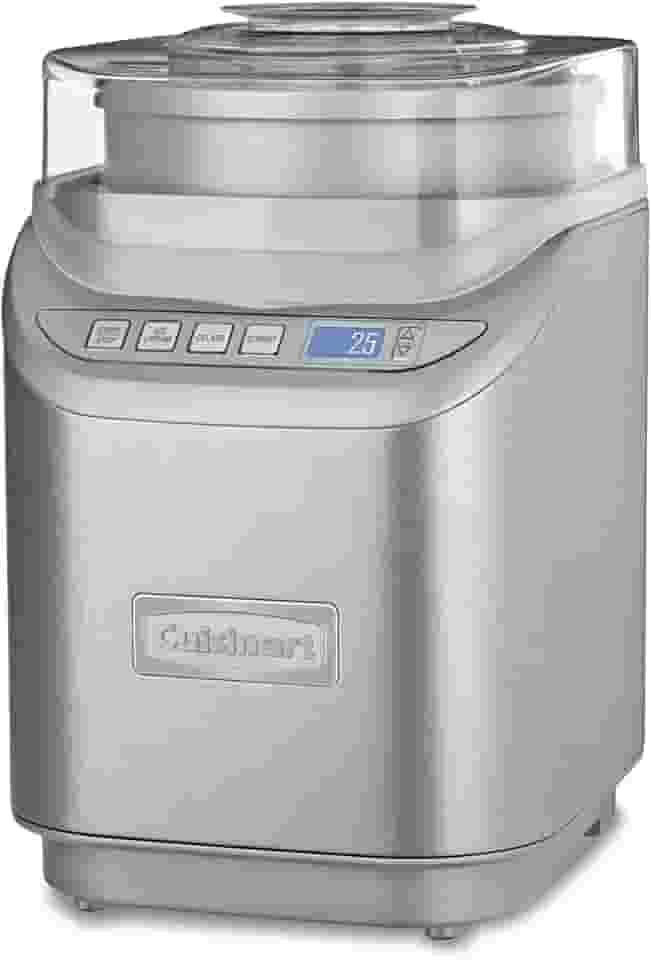 Cuisinart Máquina De Fazer Sorvete, 2 Litros, Cool Creations Frozen Yogurt, Gelato, Sorbet Maker, Tela Lcd E Timer, Aço Inoxidável, Ice-70P1