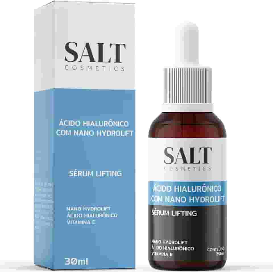 Sérum 10% Ácido Hialurônico + 10% Nano Hydrolift + 1% Vitamina E - Salt Cosmetics