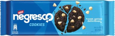 Negresco Cookie Gotas De Baunilha 60G (embalagem pode variar)