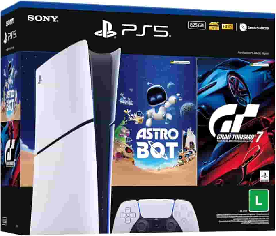 PlayStation®5 Slim Digital 825GB – Pacote ASTRO BOT e Gran Turismo 7