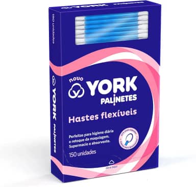 York Hastes Flexíveis De Algodão Palinetes 150 Unidades Pacote De 150