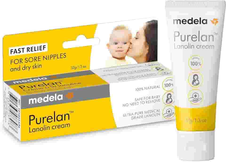 Pomada de Lanolina para Hidratação dos Mamilos Medela Purelan 2.0 - 37g, Medela, Incolor, 37G