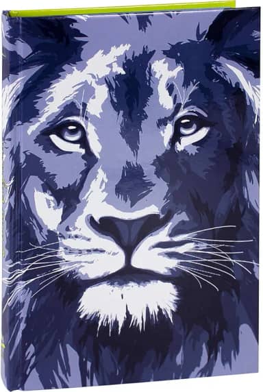 Bíblia Sagrada Almeida Revista e Corrigida - Capa Leão Azul | SBB | Bíblia Sagrada Econômica com beira pintada em verde: Almeida Revista e Corrigida (ARC)